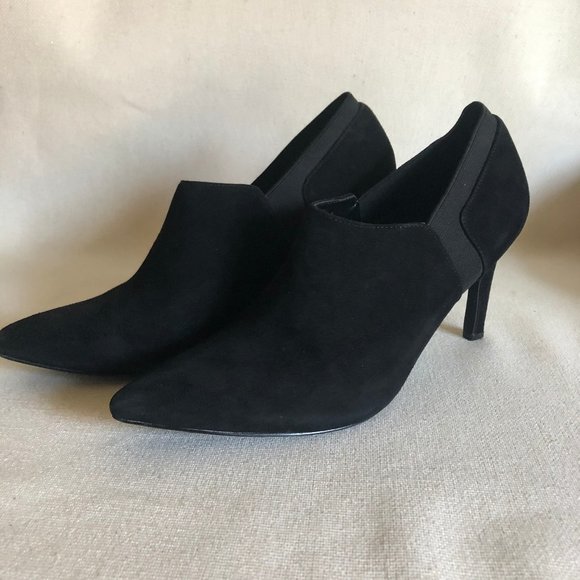 Calvin Klein Black Suede Boots - Picture 2 of 6